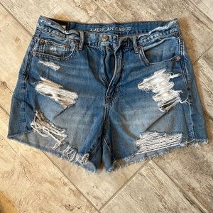 Distressed Denim Short from American Eagle-Size 4